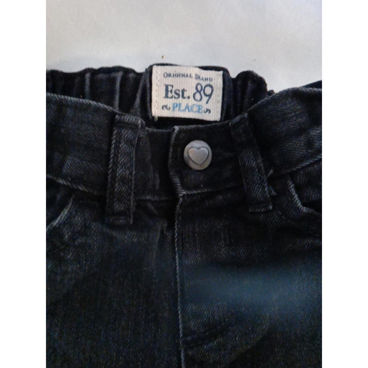 Original Brand Est 89 Place Black Skinny Jeans Size 3t 5 Pocket Jean